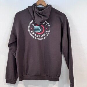 D Street Beastmode Brown Hoodie Sweatshirt B&C Collection Full Zip Medium